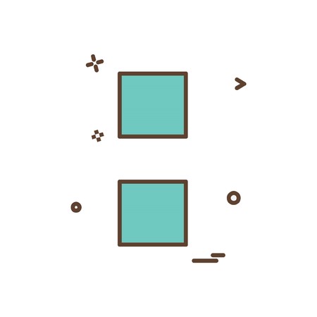 Colon sign icon design vectorのイラスト素材