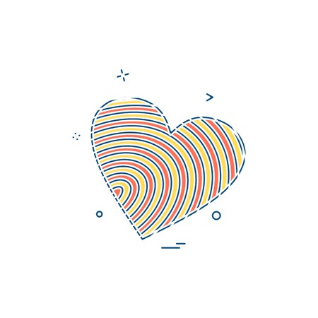 Hearts icon design vectorのイラスト素材
