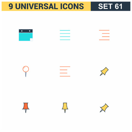 Universal icons set vectorのイラスト素材