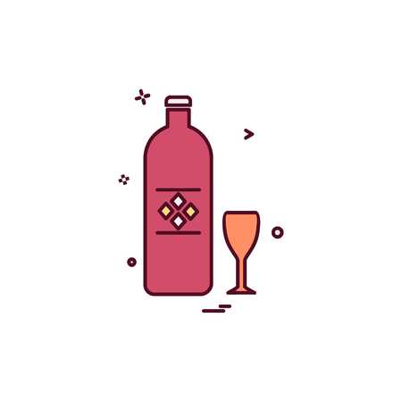 Drink icon design vectorのイラスト素材