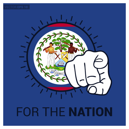 Country flag for nation with creative design vectorのイラスト素材