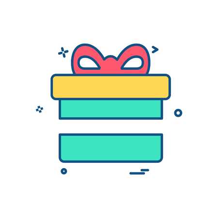 Giftbox icon design vectorのイラスト素材