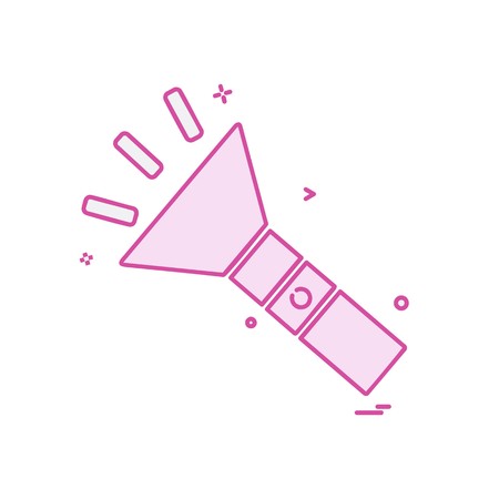 Torch icon design vectorのイラスト素材
