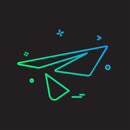 Send button icon design vectorのイラスト素材
