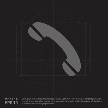 Phone receiver icon.のイラスト素材