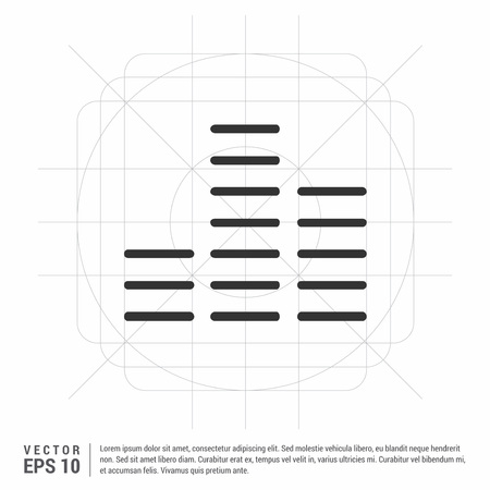 Graphic equalizer iconのイラスト素材