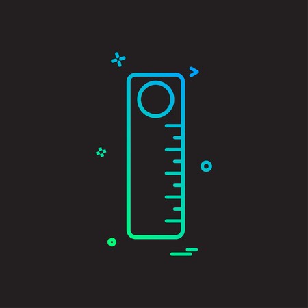 scale stationery school icon vector designのイラスト素材