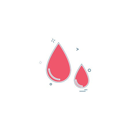 blood drib drop donation health healthcare icon vector desigeのイラスト素材