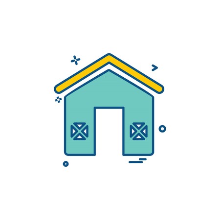 Real Estate icon design vectorのイラスト素材