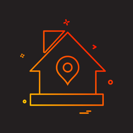 Home icon design vectorのイラスト素材