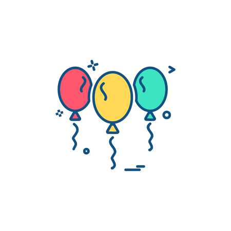 balloon icon vector designのイラスト素材