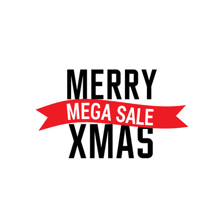 Merry Christmas card with elegent design and typography vectorのイラスト素材