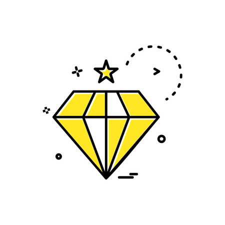 dimond icon vector designのイラスト素材