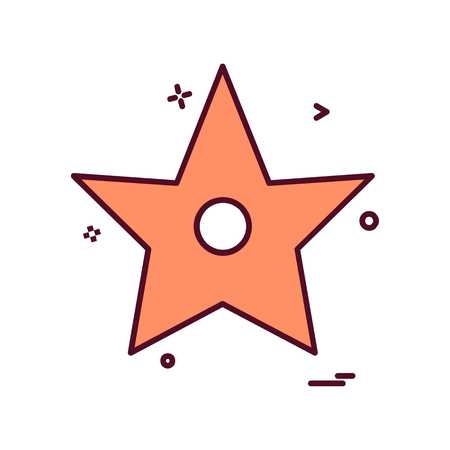 Star icon design vectorのイラスト素材