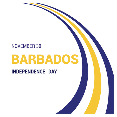 Barbados Independence day card design vectorのイラスト素材