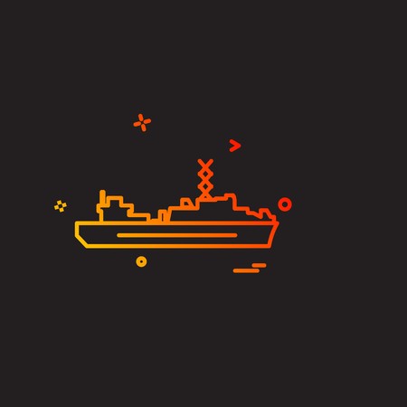 Navy icons design vectorのイラスト素材