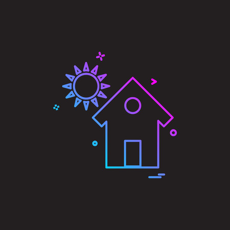 Home icon design vectorのイラスト素材