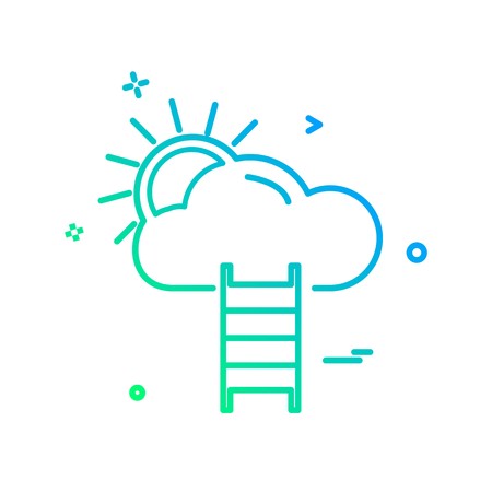 Cloud icon design vectorのイラスト素材