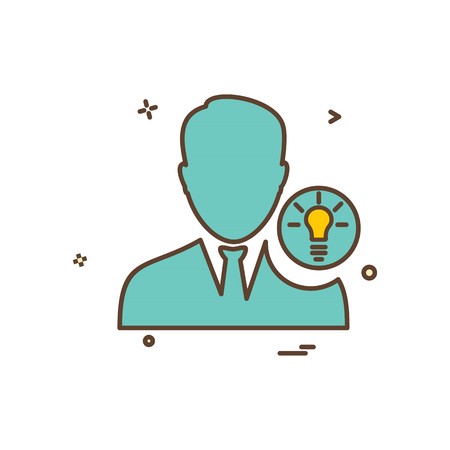 Avatar male icon design vectorのイラスト素材