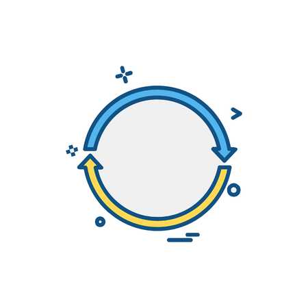 Reset icon design vectorのイラスト素材