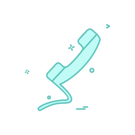 Call icon design vectorのイラスト素材