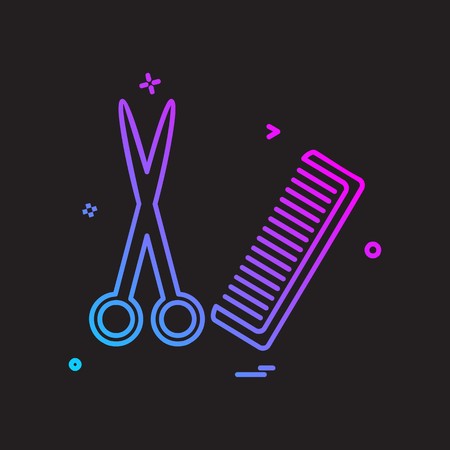 Comb icon design vectorのイラスト素材