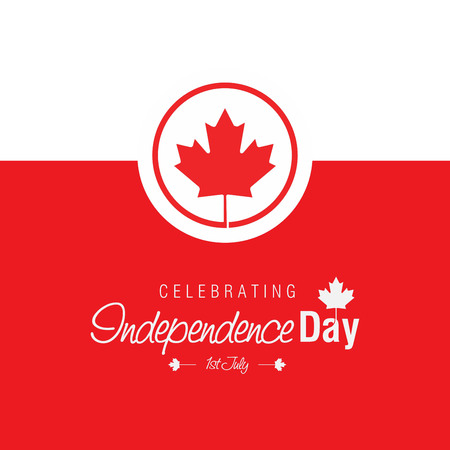 Canada Independence day design card vectorのイラスト素材
