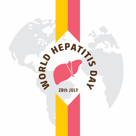 World hypatitis day design card vectorのイラスト素材