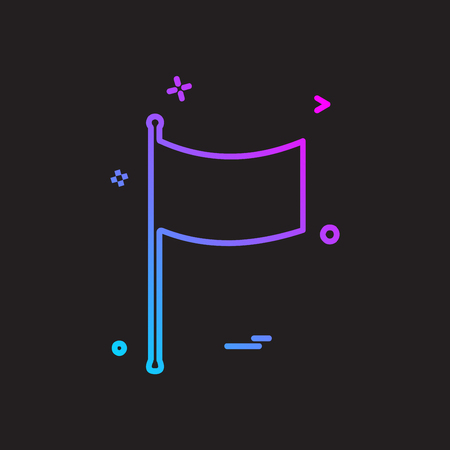 Flag icon design vectorのイラスト素材