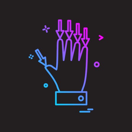 Hands icon design vectorのイラスト素材