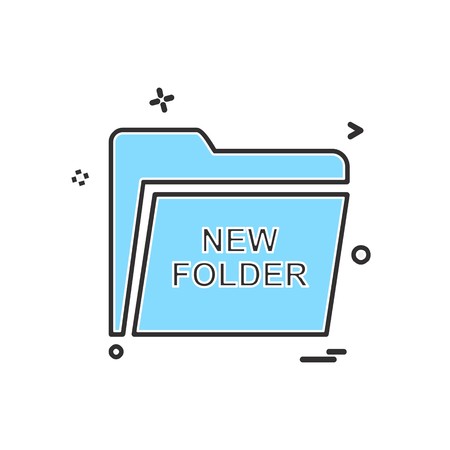 Folder icon design vectorのイラスト素材