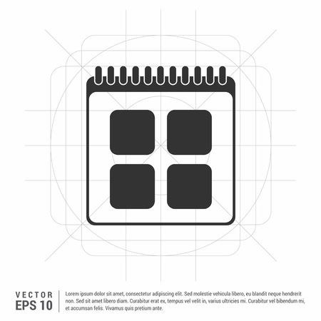 calendar iconのイラスト素材