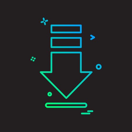 Arrow icon design vectorのイラスト素材