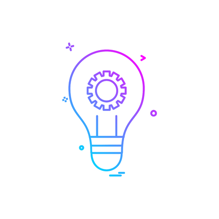 Bulb icon design vectorのイラスト素材
