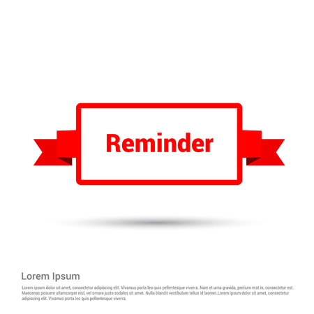 Chat bubble with reminder typographic design vectorのイラスト素材