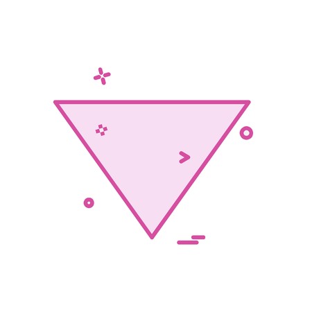 Down arrow icon design vectorのイラスト素材