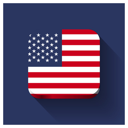 USA flag design vectorのイラスト素材