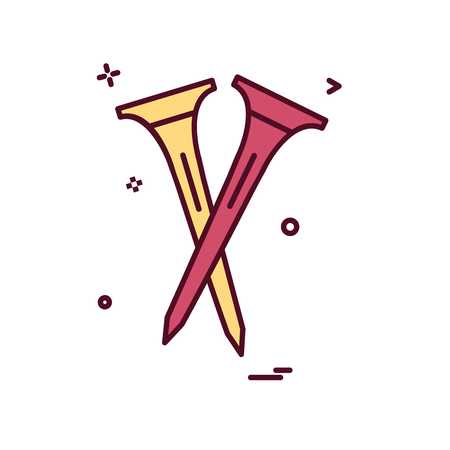 golf icon design vectorのイラスト素材