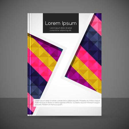 Brochure design with abstract pattern backgroundのイラスト素材