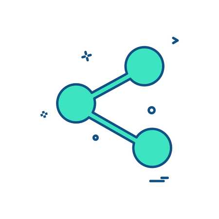 Share icon design vectorのイラスト素材