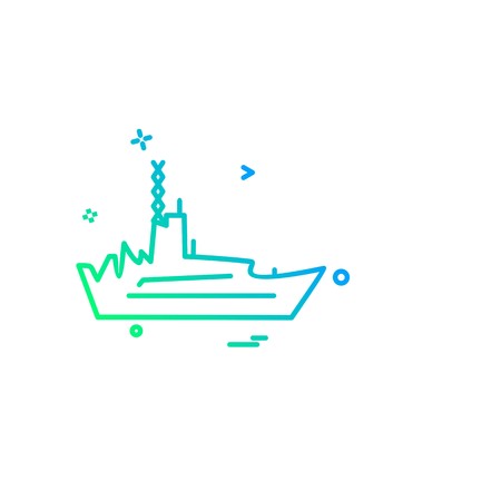 Navy icons design vectorのイラスト素材