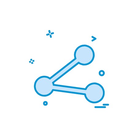 Share icon design vectorのイラスト素材