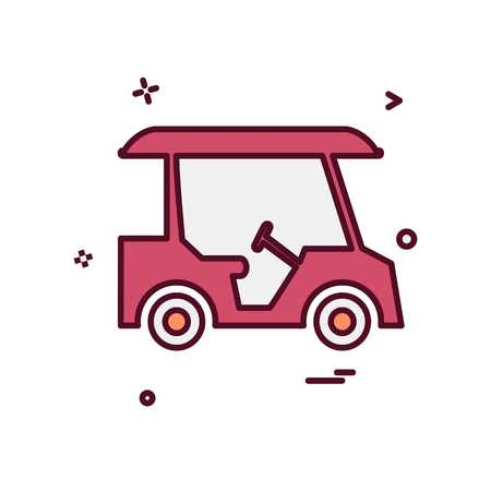 Golf icon design vectorのイラスト素材