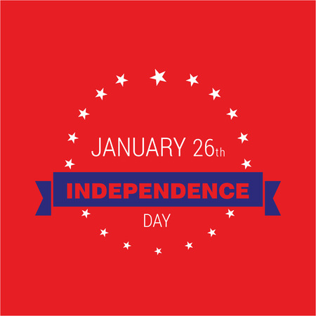 Australia Independence day card vectorのイラスト素材