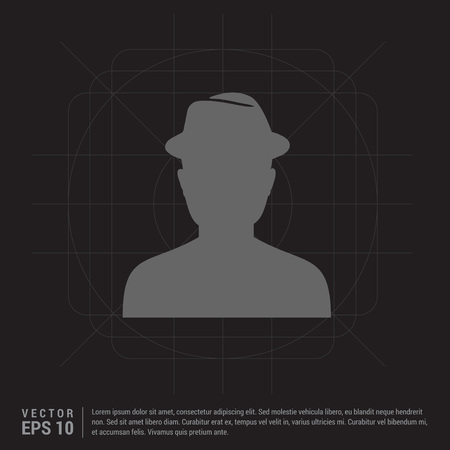 Spy User iconのイラスト素材