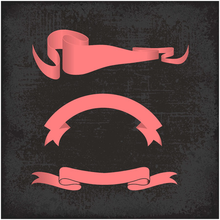 Ribbons tags design with unique style vectorのイラスト素材