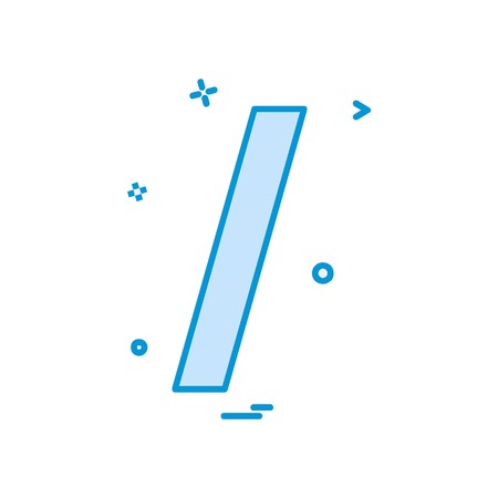 Slash icon design vectorのイラスト素材