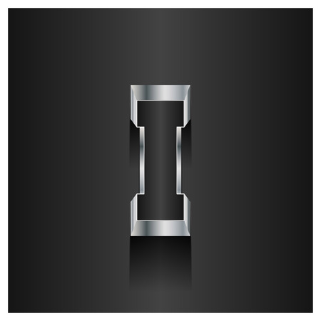 English Alphabets design with dark background vectorのイラスト素材