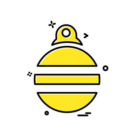 Christmas ball icon design vectorのイラスト素材