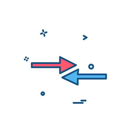 Arrow icon design vectorのイラスト素材